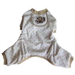 Monkey Pajama-Beige (Size: XXS)