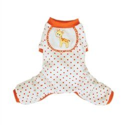 Giraffe pajamas-Orange (Size: XXS)