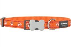 Desert Paws Orange - Dog Collars & Leads -Different Sizes (Color: Orange Collar, Size: S)