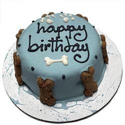 Dog Cakes (Perishable)-Assorted Colors (Color: Blue)