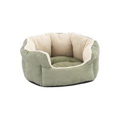 Ethical Pet Reversible Cushion Cuddler 18" Sage (Color: Sage, Sizes: 18")