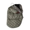 Ethical Pet Leather Detail Coat- Olive