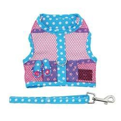 Cool Mesh Dog Harness Under the Sea Collection - Pink and Blue Flip Flop (Size: XS)