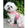Cool Mesh Dog Harness with Leash - Pink Hawaiian Floral