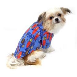 Hawaiian Camp Shirt - Ukuleles and Surfboards (Size: XXS)