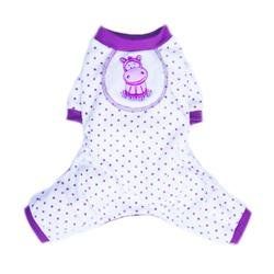 Hippo Pajamas - Purple (Size: XXS)