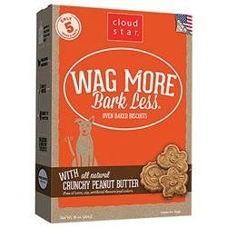 Cloud star Wagmore Dog Baked -Crunchy Peanut Butter-Assorted sizes (Sizes: 16 OZ)