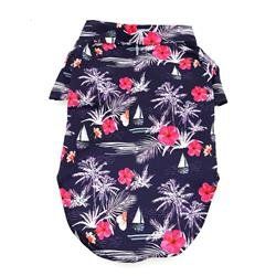 Hawaiian Camp Shirt - Moonlight Sails (Size: S)