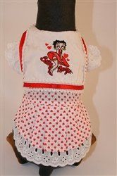Red Heart Bib Dress (Sizes: 0)