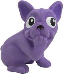 Tootiez Frenchie Dog, Grunting Dog Squeak Toy (Color: Purple)