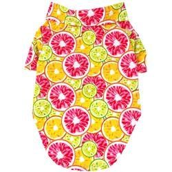 Hawaiian Camp Shirt - Citrus Slice-Different Sizes (Size: XXS)