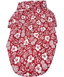 Hawaiian Camp Shirt - Aloha Red-Different Sizes (Size: XXS)