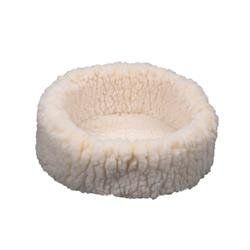Huggle Hounds Dog Fleece Snuggler Bed-For the Little ones (Color: Natural, Size: XS)
