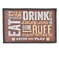 Loving Pets Fashion Mat Dog Day Expressions Brown-White-Tan (Color: Brown,White,Tan)