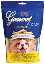 Loving Pets Gourmet Wraps Banana Wrapped with Chicken Dog Treat -6 oz (Sizes: 6 OZ.)