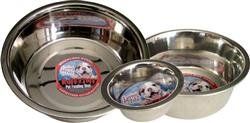 Loving Pets Traditional Stainless Steel Dog Bowl Silver-Different Sizes (Sizes: 1 PT.)