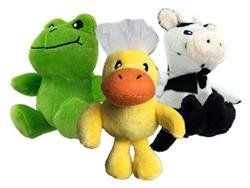 Petsport USA Tiny Tots-Nuzzle Buddies Dog Toy- Assorted (Names: Frog)