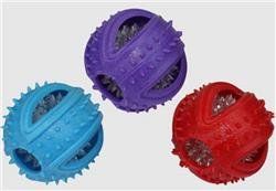 Multipet Doglucent Tpr Outer Ring W/ Inner Ball -Assorted colors-3" (Color: Blue, Sizes: 3")
