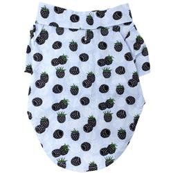 Hawaiian Camp Shirt - Blackberries-Different Sizes (Size: XXS)