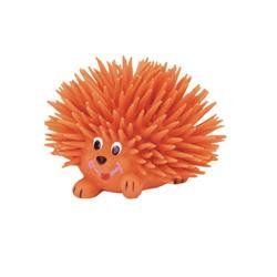 Rascals Latex Dog Toy Hedgehog 3 In (Color: Orange, Sizes: 3")