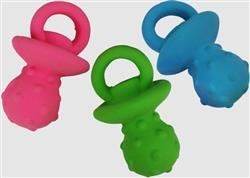 MultiPet Pacifier 4 in-Assorted colors (Color: PINK, Sizes: 4")