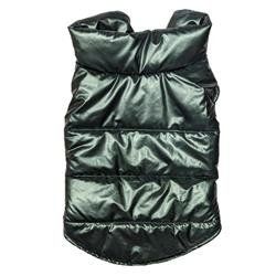 Fashion Pet Cosmo Puffy Coat- Emerald (Size: XS)