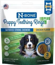 Nbone Dog Teeth Ring Plus Chicken -Different sizes (Sizes: 3 PK)