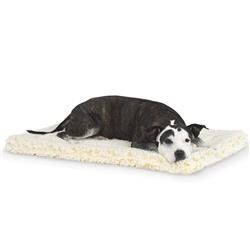 Hugglehounds Dog Fleece Mat-Assorted Colors and Sizes (Color: Natural, Size: XS)