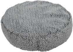 Hugglehounds Dog Fleece Pouf Bed-Different Colors (Color: Gray, Sizes: L)