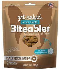 Get Naked Dog Biteables Senior Health Functional Soft Treats 6oz. (Sizes: 6 OZ.)