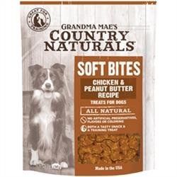 Grandma Mae's Naturals Soft Bites Dog Treats Chicken&Peanut Butter, -5 oz. (Sizes: 5 OZ.)