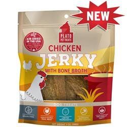 Plato Dog Jerky Chicken With Bone Broth-Different Sizes (Sizes: 7 OZ)