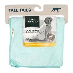 Tall Tails Dog Blue Cape Towel 27X27 Inches (Color: Blue)