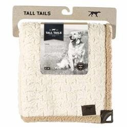 Tall Tails Dog Micro Sherpa Bone Cream Throw 40X60 (Sizes: 40X60)