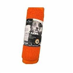 Tall Tails Dog Wet Paw Bath Mat -Orange (Color: Orange)