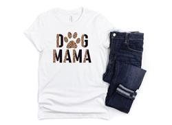 DOG MAMA Printed - T-Shirt - Assorted Colors and Sizes (Color: White, Size: XS)