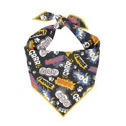 Super Hero Dog Bandana -Woof, Bark, Grr (Size: XS)