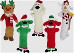 Multipet Loofa Christmas Assortment Size: (Santa, Reindeer, Snowman) (Names: Santa, Sizes: 6")