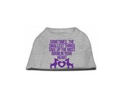Smallest Things Screen Print Shirts-Assorted Colors and Sizes (Color: Gray, Size: XS)