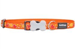 Breezy Love Dog Collars, Leashes, & Harnesses (Color: Orange, Size: SM Collar)