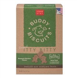Cloud Star Original Itty Bitty Buddy Biscuits -Assorted Flavors-8oz (Names: Itty Bitty Chicken)
