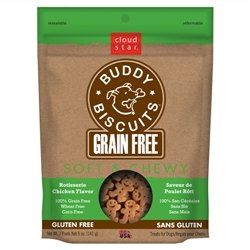 Cloud Star Grain Free Soft & Chewy Dog Treats-Rotisserie Chicken-5 oz. (Names: Rotisserie Chicken)