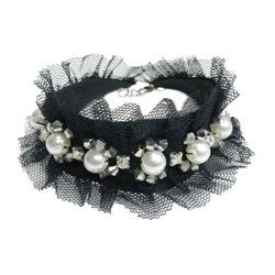 Lila Deco Collar -Black (Size: XS)