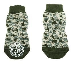 Non-Skid Dog Socks -Camo -Assorted Sizes (Color: Camo, Size: XS)