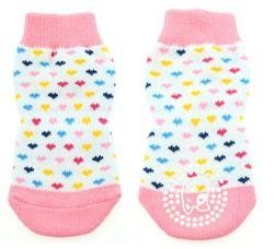 Non-Skid Dog Socks - Hearts-Assorted Sizes (Names: Hearts, Size: XS)