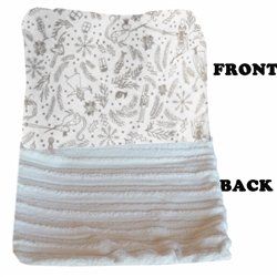Luxurious Plush Blanket Holiday Whimsy - Blanket of sizes! (Color: Cream, Sizes: Carrier)