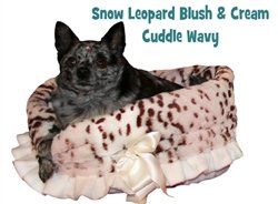 Reversible Snuggle Bugs Pet Bed, Bag, and Car Seat in One - Different Varieties (Names: Snow Leopard)