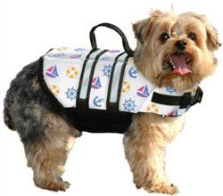 Dog Life Jacket- Nautical (Size: XXS)